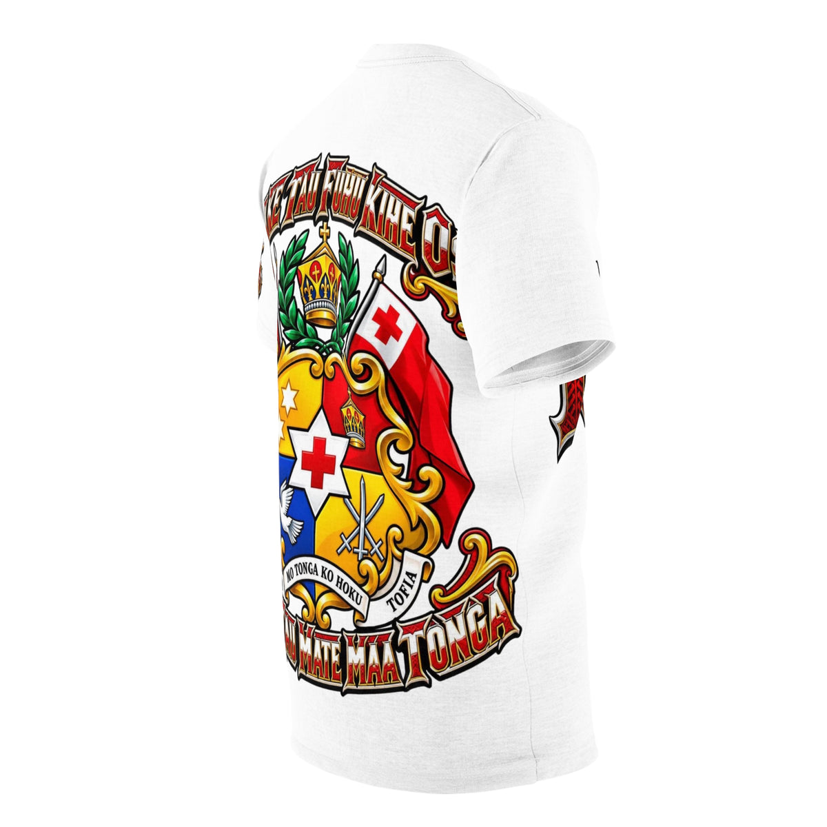 BIG OPTION -Royal 'MIM' Graphic Tee – Medieval Crest Lettering T‑Shirt