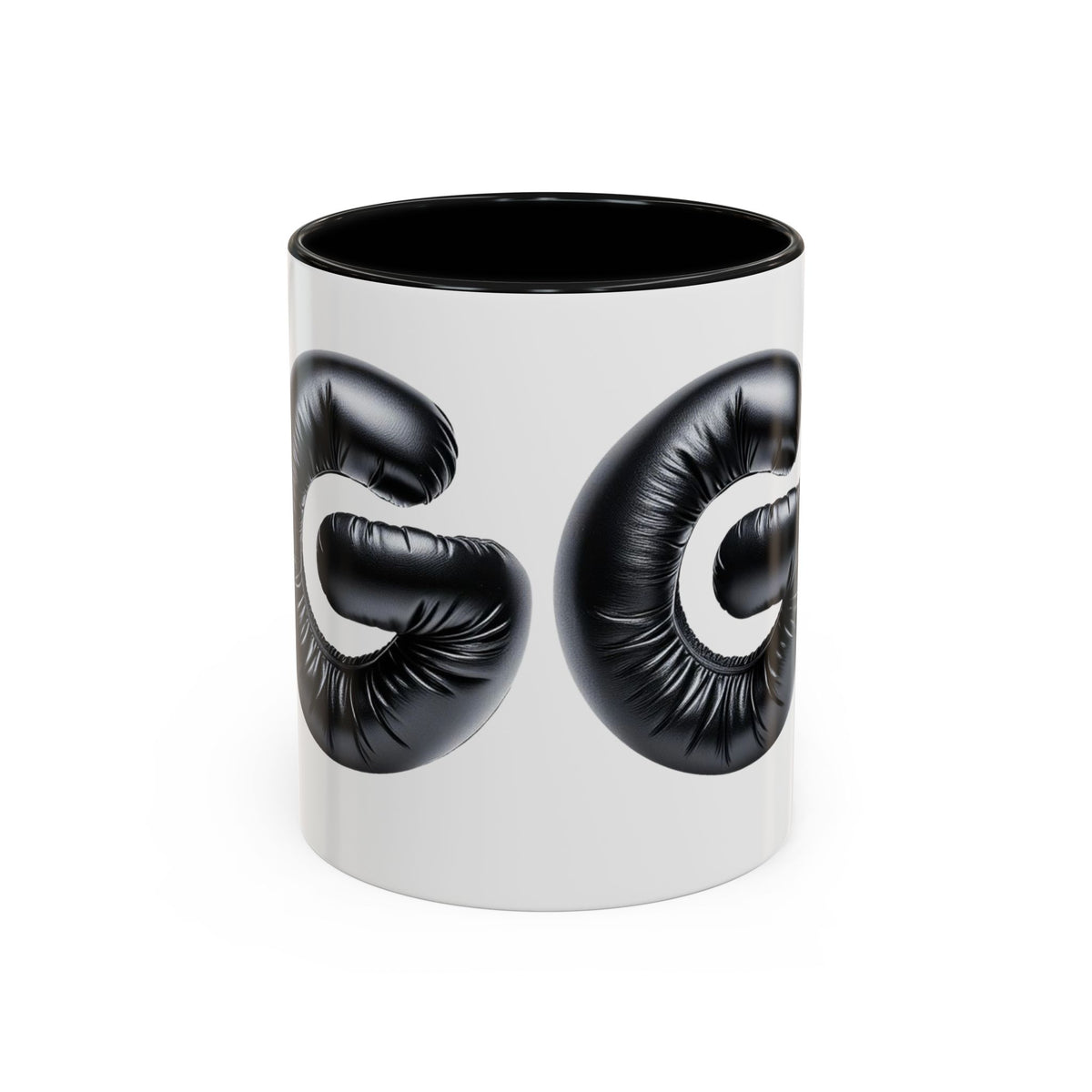 Grooming 'G' Accent Coffee Mug — Black Letter Balloon Initial Coffee Cup (11/15oz)