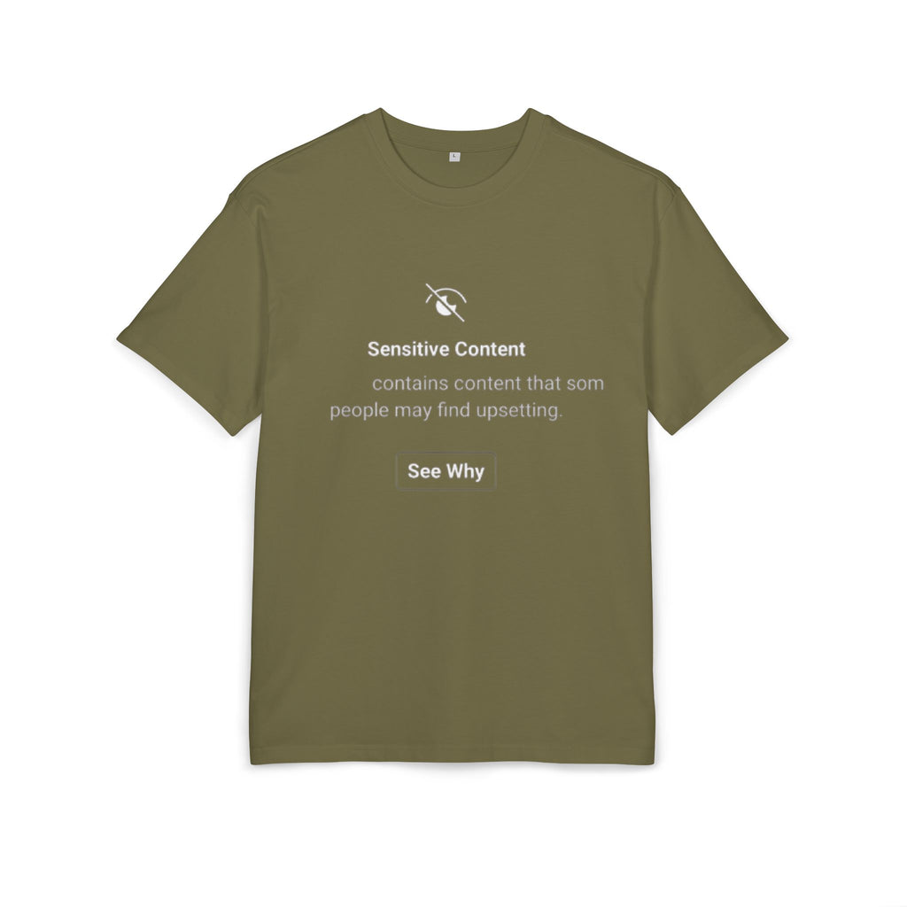 ‘Sensitive Content Warning’- Oversized Tshirt