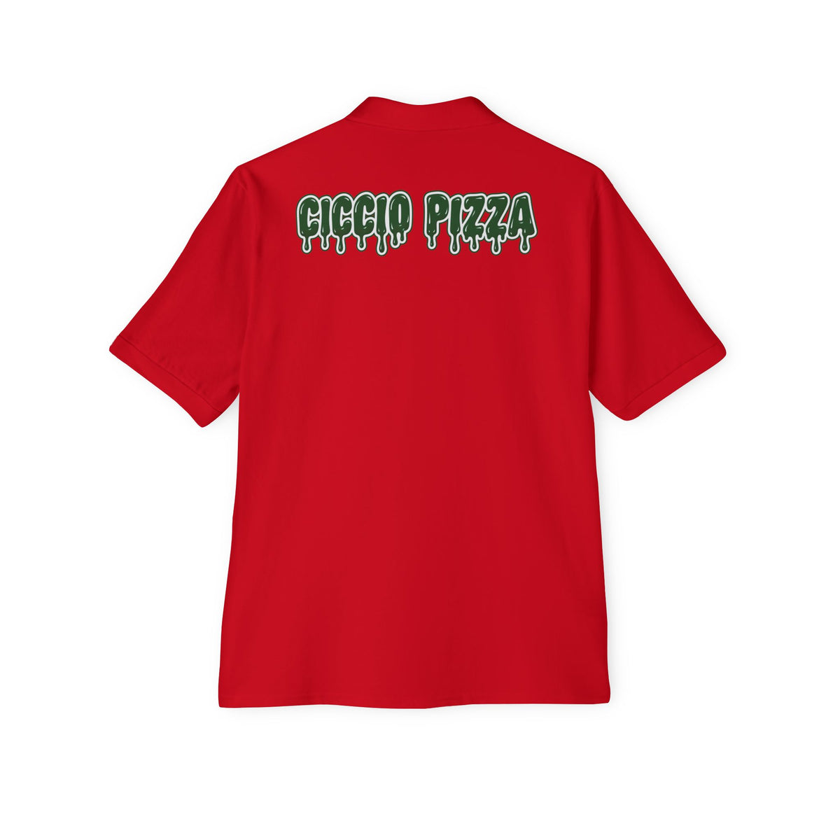 Ciccio Pizza 2 Drip Logo Polo — Men's Short-Sleeve Collared Shirt