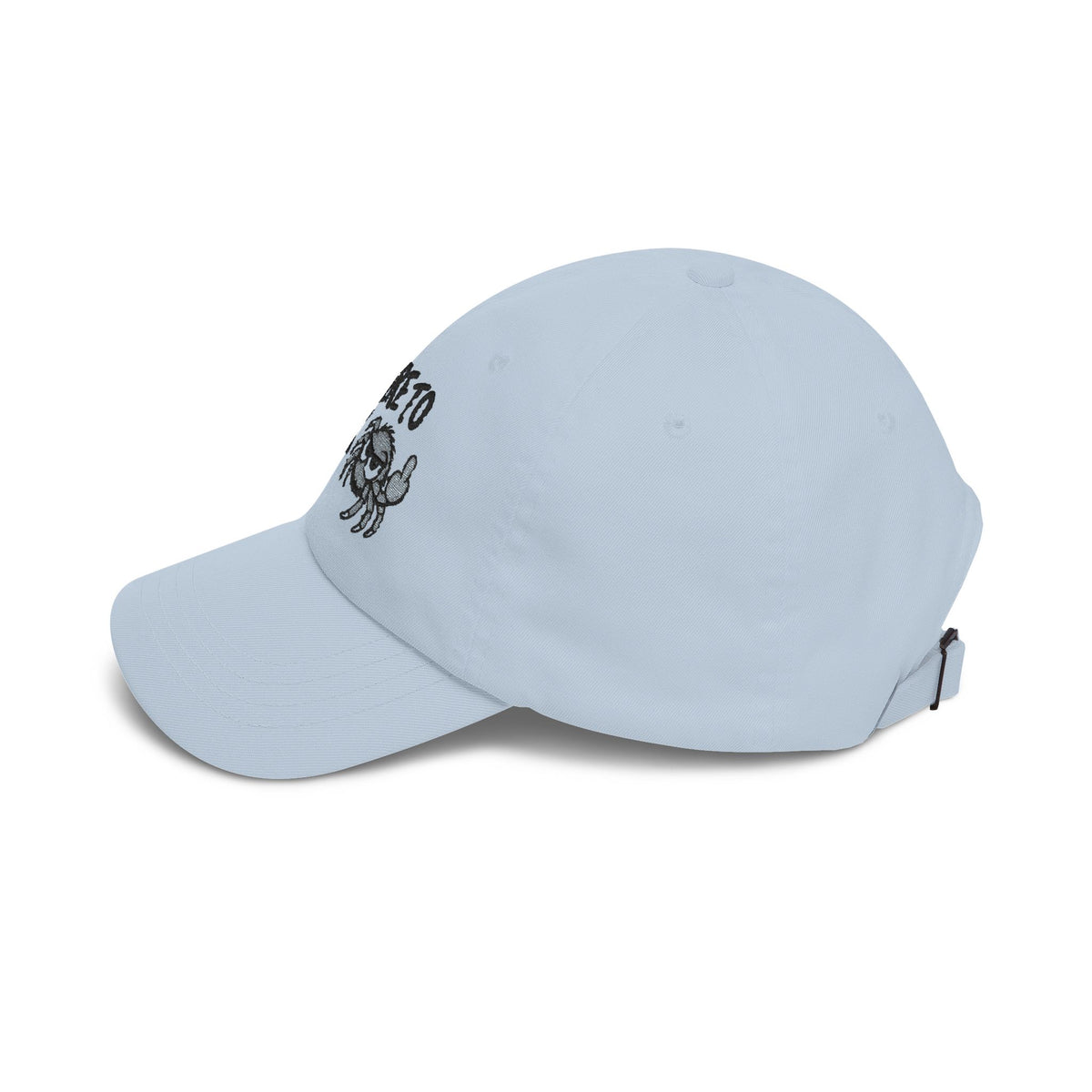 Not Here to F**k Crab Dad Cap — Embroidered Slouchy Baseball Hat