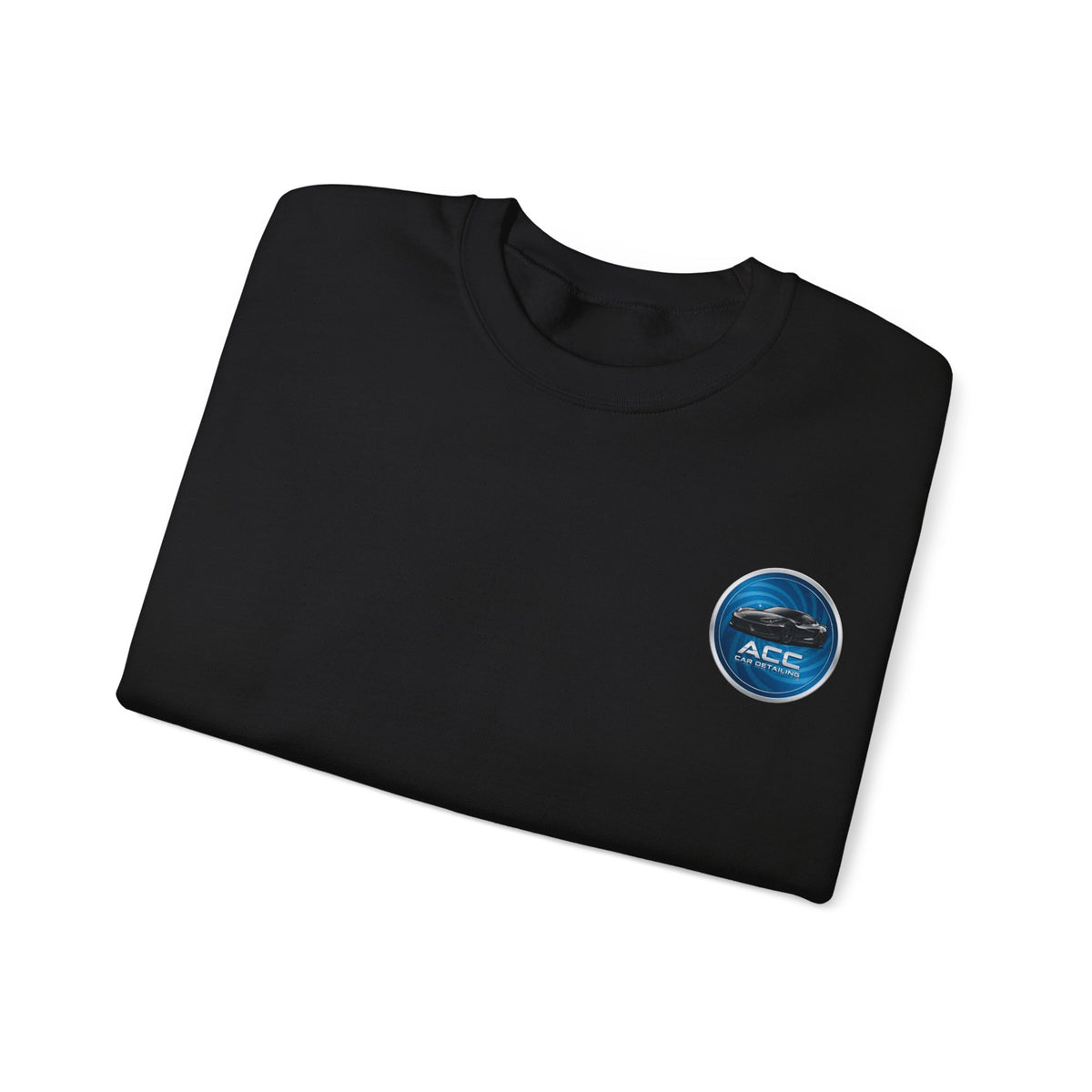ACC Car Detailing Logo Sweatshirt — Automotive Detailing Crewneck with Service Icons & Contact