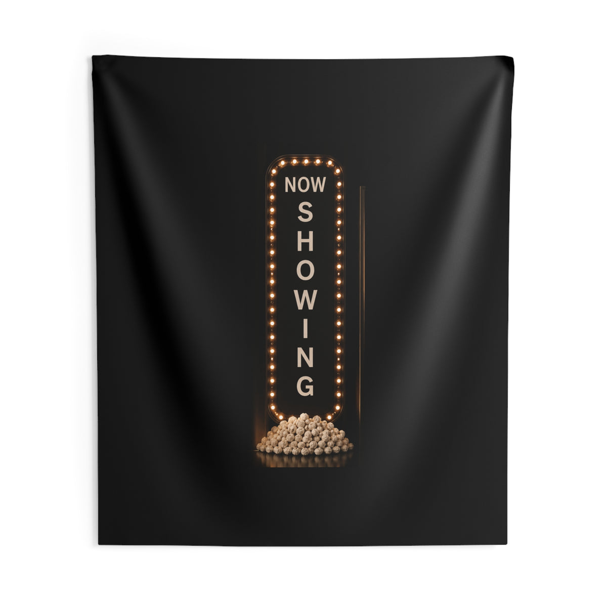Movie Night Tapestry — "Now Showing" Marquee Wall Decor
