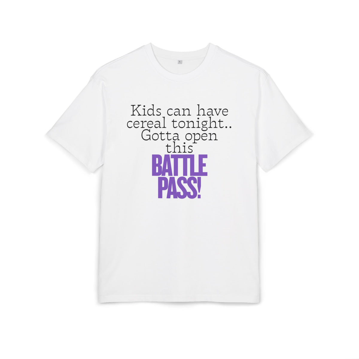 ‘Kids can have cereal tonight’- Oversized Tshirt