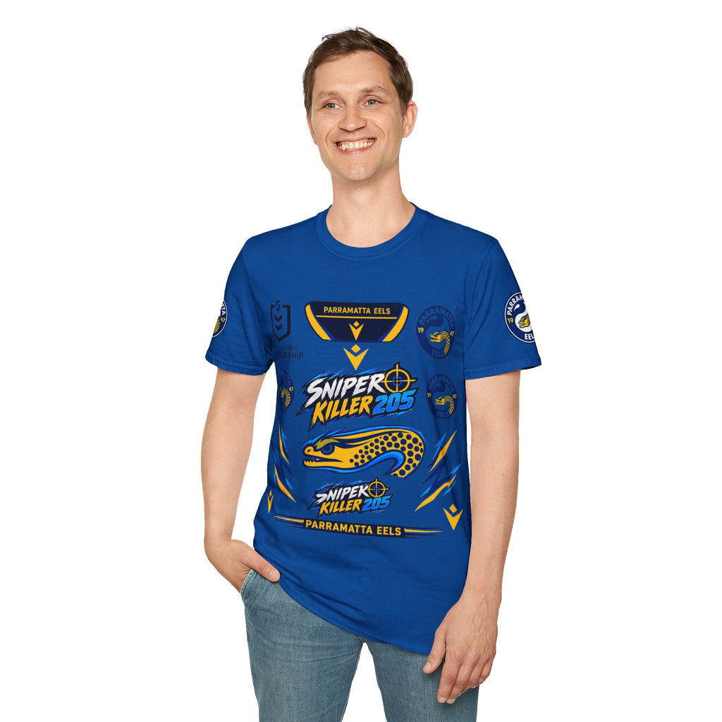 Parramatta Eels(Option 1) "Sniper Killer 205" Team T-Shirt