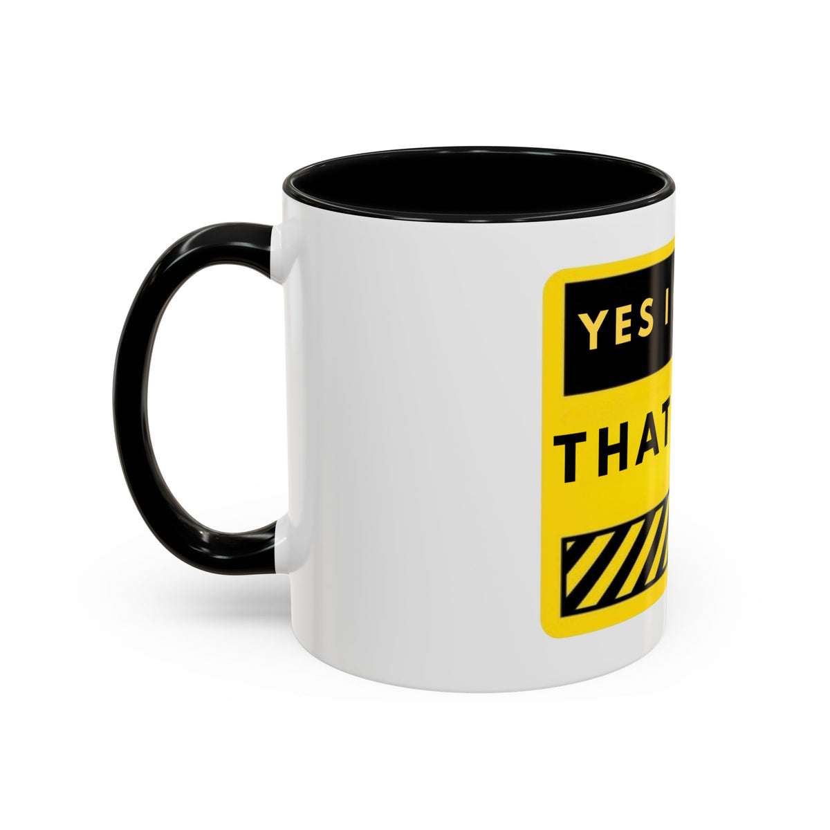 Coffee Mug — "Yes I Charge That Much" Bold Yellow Price-Tag Humor Mug