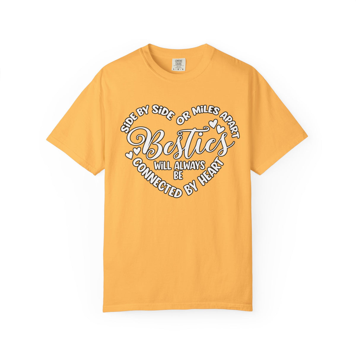 Besties Will Always Be Connected by Heart T-Shirt