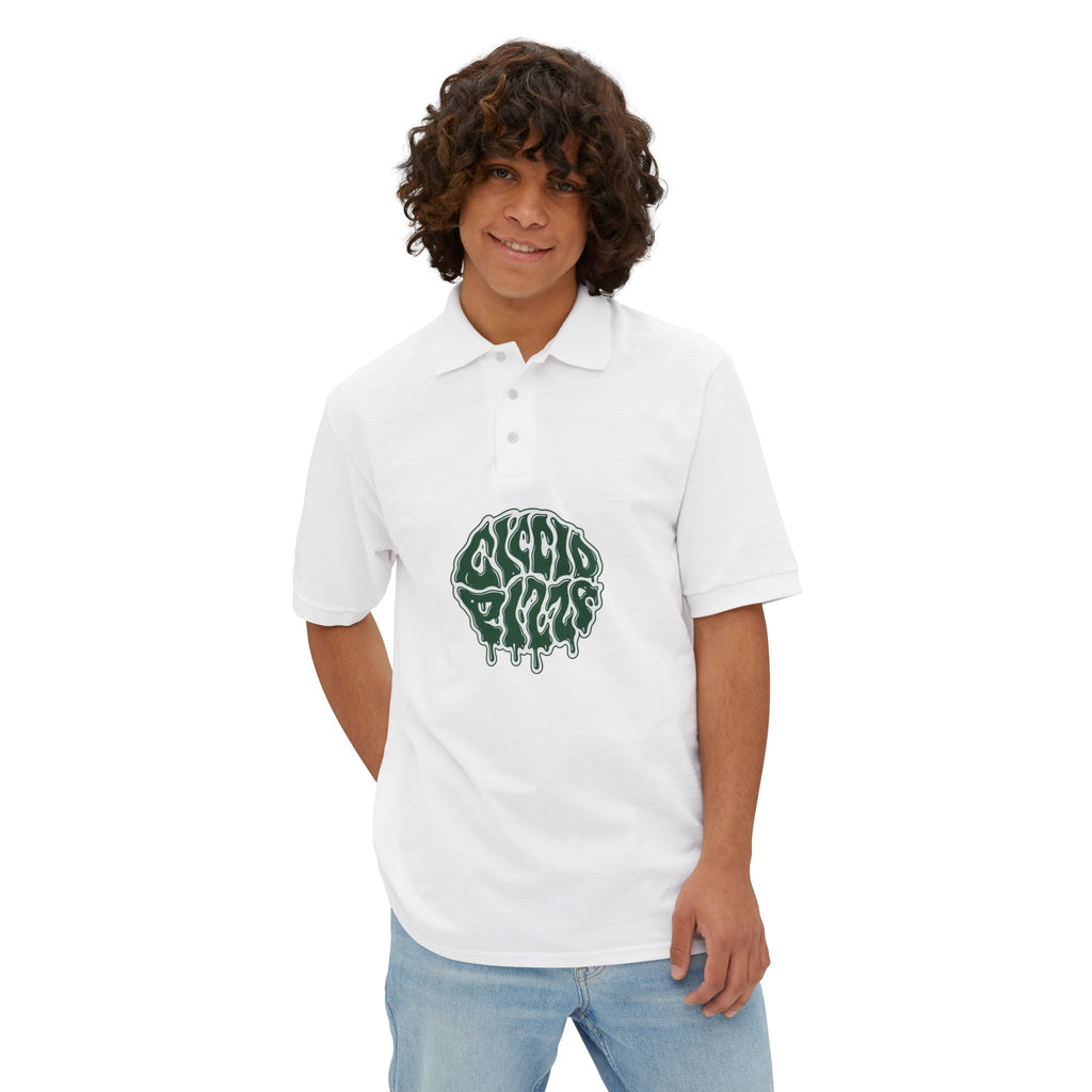 Ciccio Pizza 2 Drip Logo Polo — Men's Short-Sleeve Collared Shirt