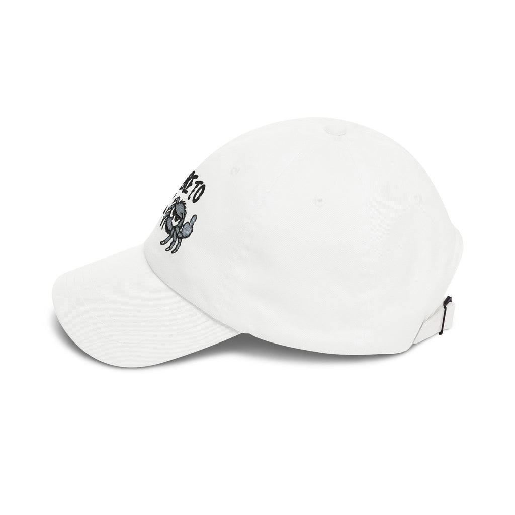 Not Here to F**k Crab Dad Cap — Embroidered Slouchy Baseball Hat