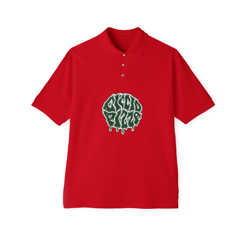 Ciccio Pizza 2 Drip Logo Polo — Men's Short-Sleeve Collared Shirt