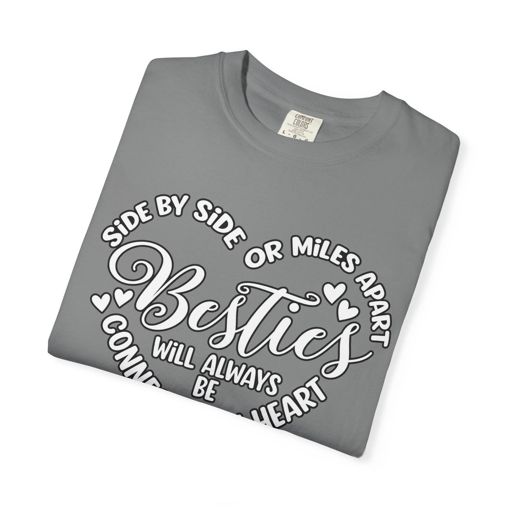 Besties Will Always Be Connected by Heart T-Shirt