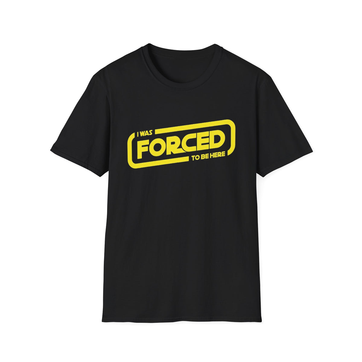 Forced Logo T-Shirt — Yellow Minimal Graphic Tee
