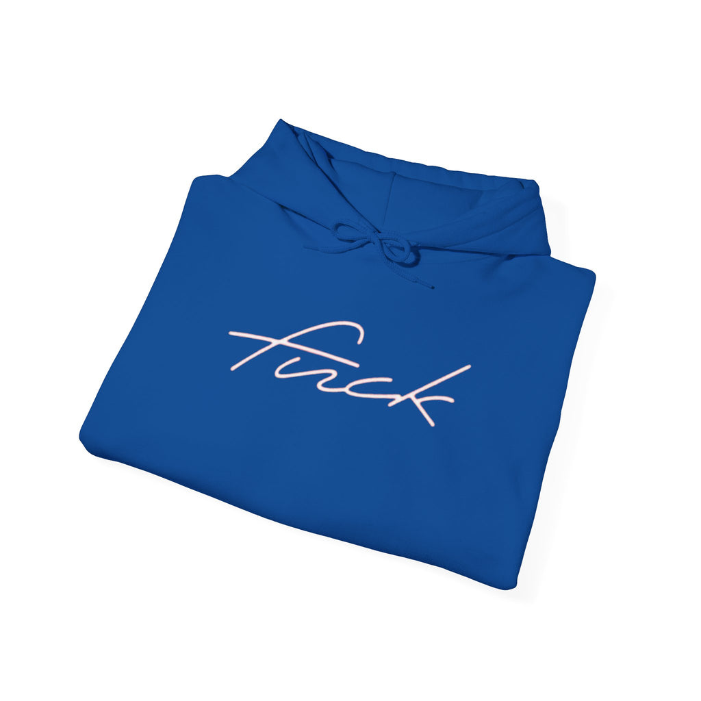 F*ck Script Hoodie – Minimalist Edgy Graphic Hooded Sweatshirt