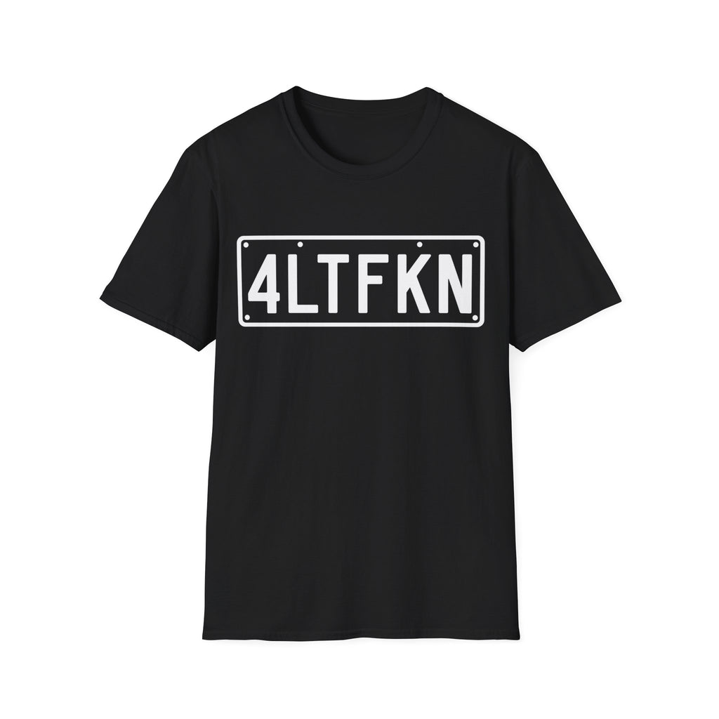 4LTFKN License Plate Tee — Graphic T‑Shirt