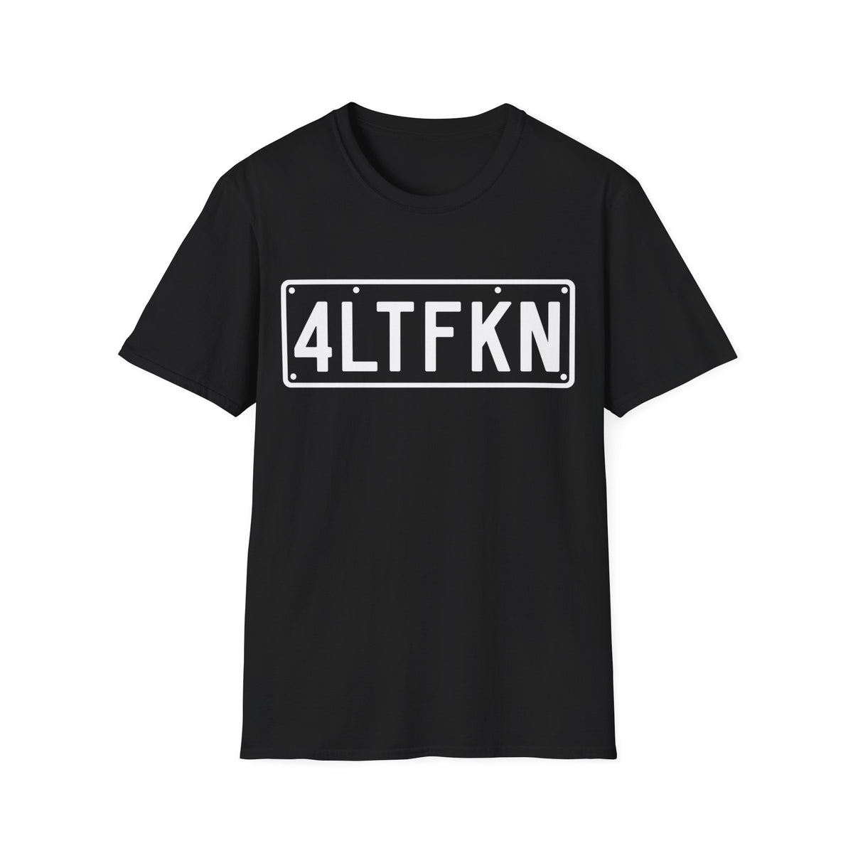 4LTFKN License Plate Tee — Graphic T‑Shirt