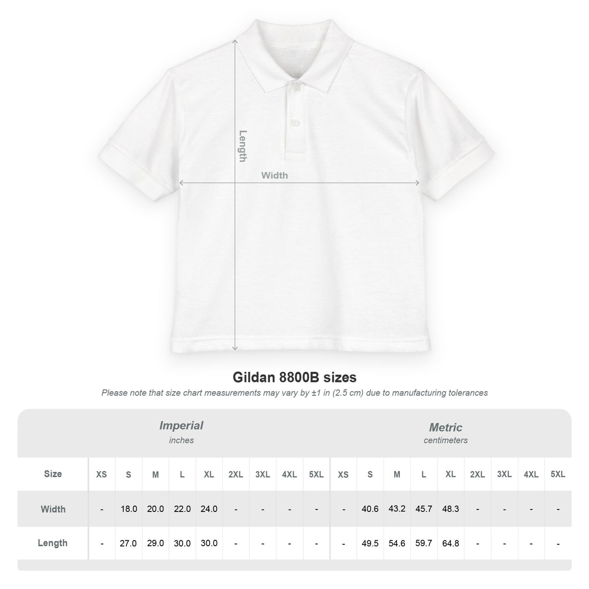 Youth Polo ( white font ) — 'In God We Trust' Hands Logo Embroidered Chest Shirt