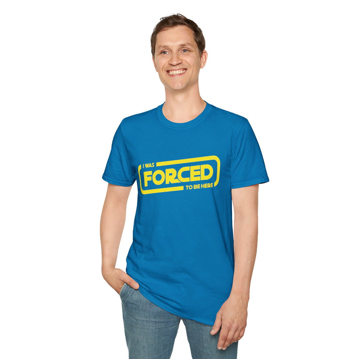 Forced Logo T-Shirt — Yellow Minimal Graphic Tee