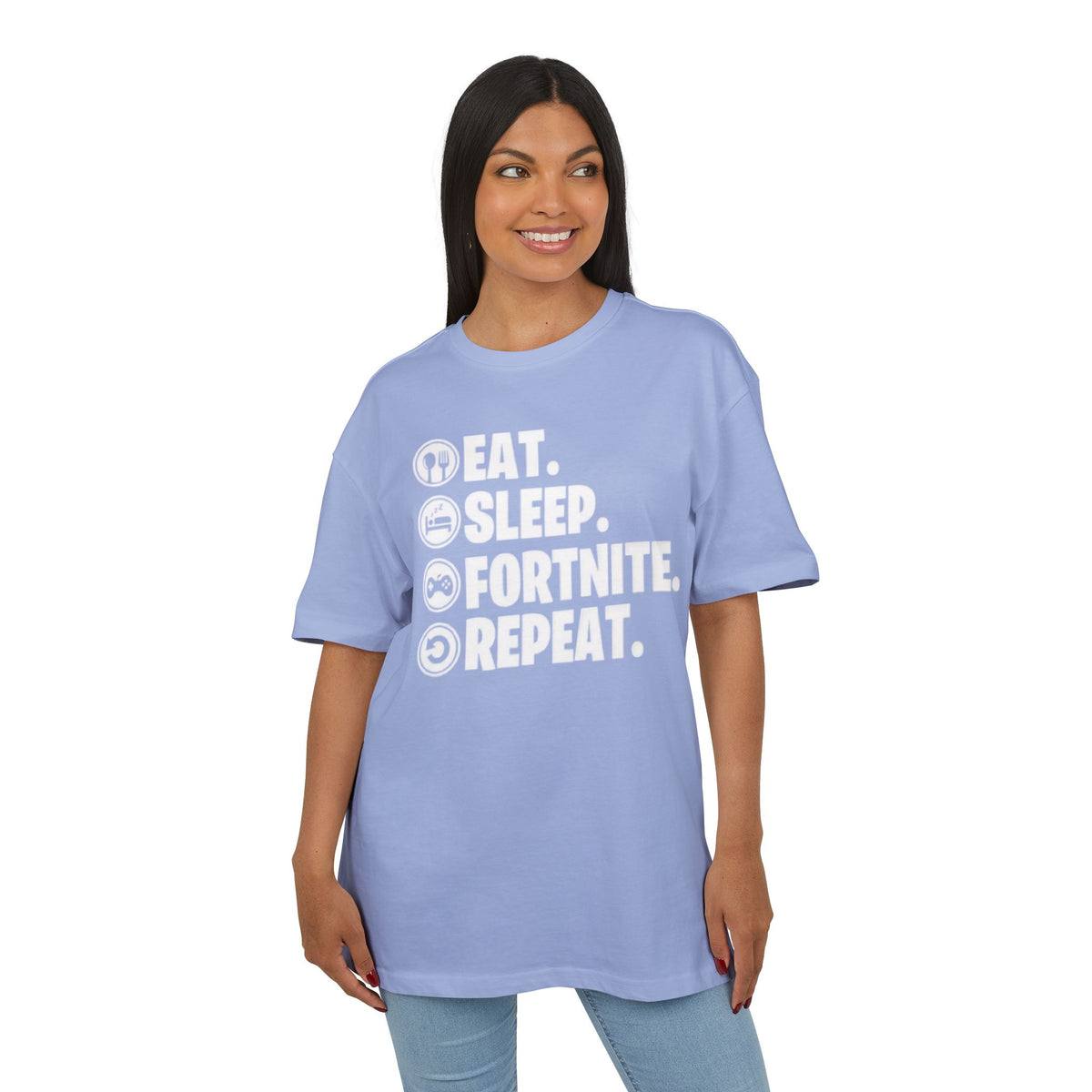 ‘Eat.Sleep.Repeat.’- Oversized Tshirt