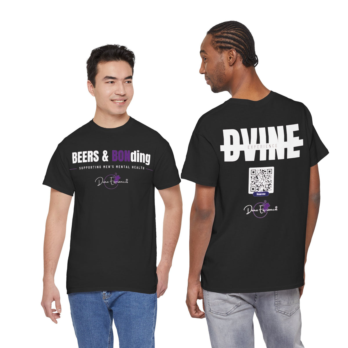 BEERS & BONDing Support Tee — DVINE Mental Health Fundraiser T-Shirt