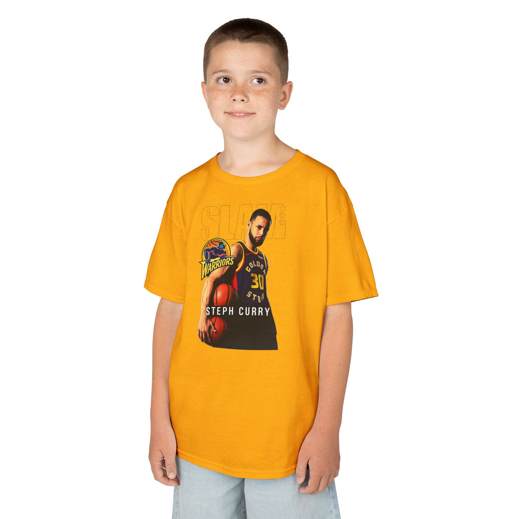 Kids Sports Jersey Tee — 'Steph Curry' Inspired Basketball Shirt with Custom Back Number