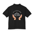 Youth Polo ( white font ) — 'In God We Trust' Hands Logo Embroidered Chest Shirt