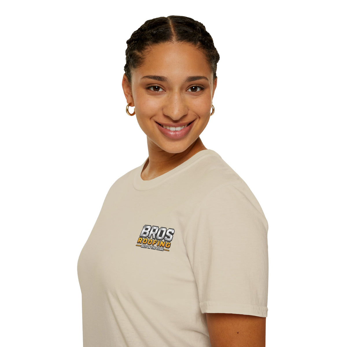 BROS Roofing T‑Shirt – “BROS ROOFING: Best in the Game” Crew Tee