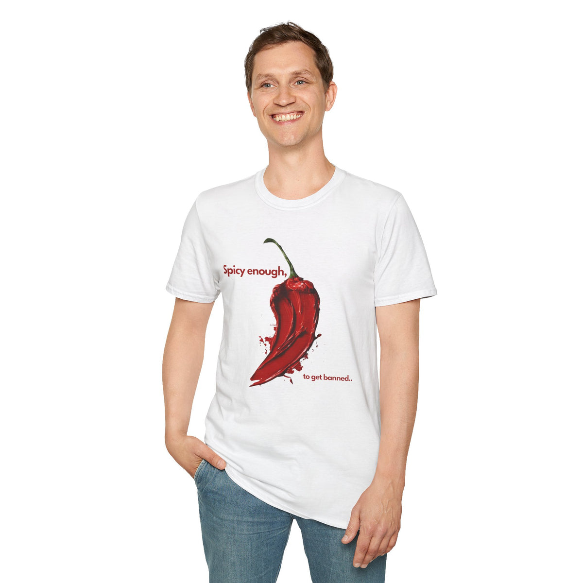 Spicy Enough T-Shirt – Red Chili Pepper Graphic Tee