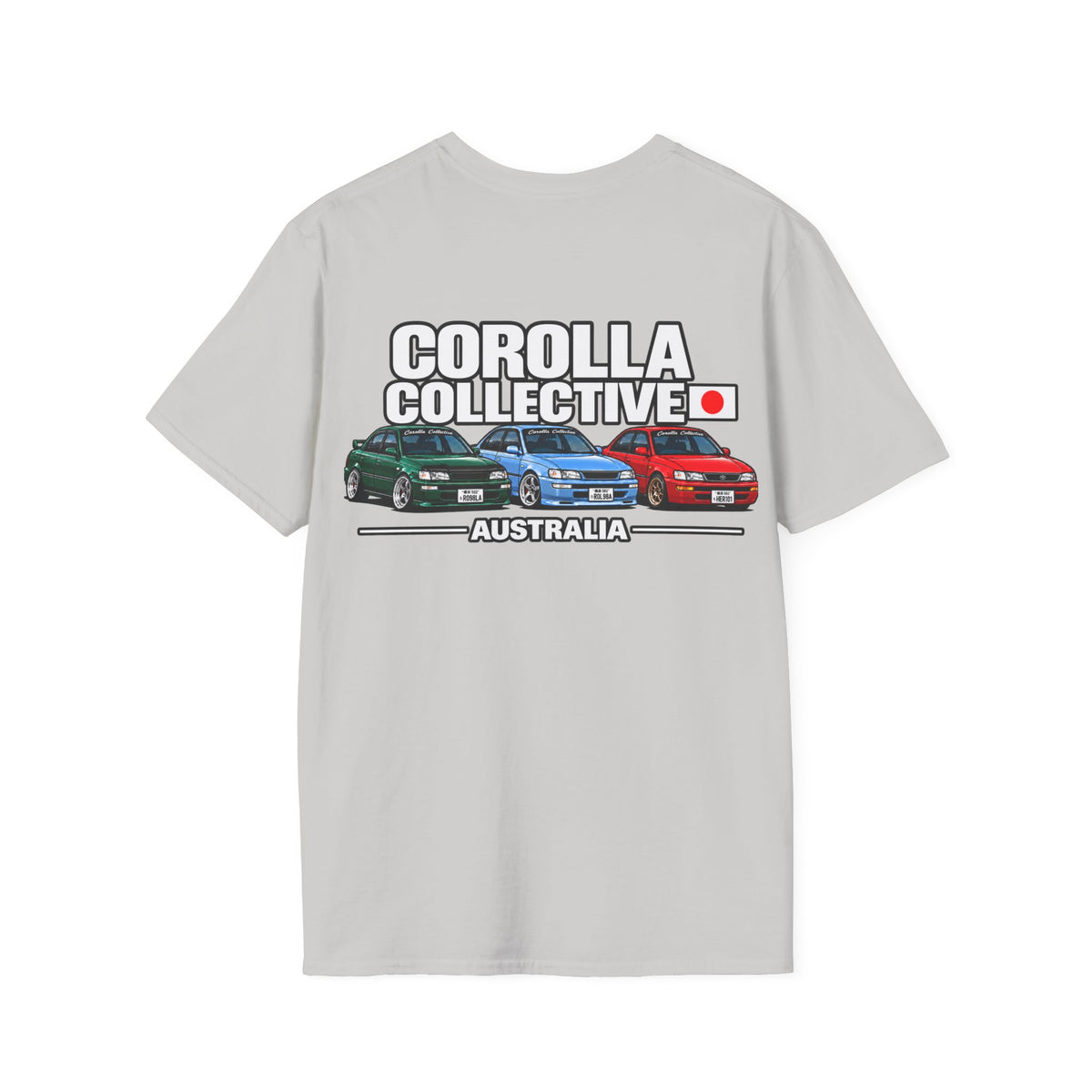 Corolla Collective T‑Shirt — Australia Skyline Graphic Tee (Classic Corolla Cars)