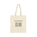 Slow Morning Club Tote Bag — Canvas Grocery & Market Bag