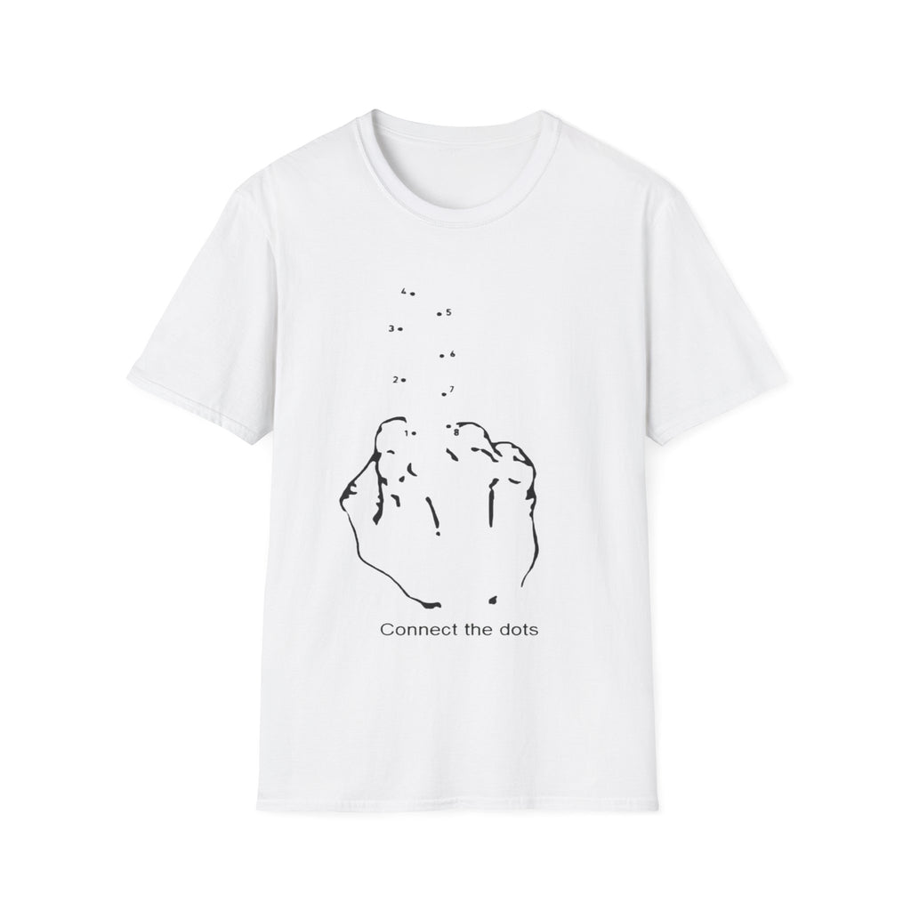 Connect the Dots T-Shirt — Minimal Line Art Puzzle Tee