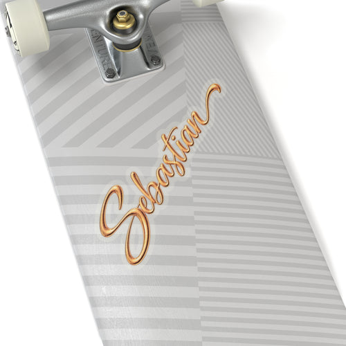 'Sebastian' Script Name Sticker — Custom Kiss-Cut Decal for Laptops, Planners & Gifts
