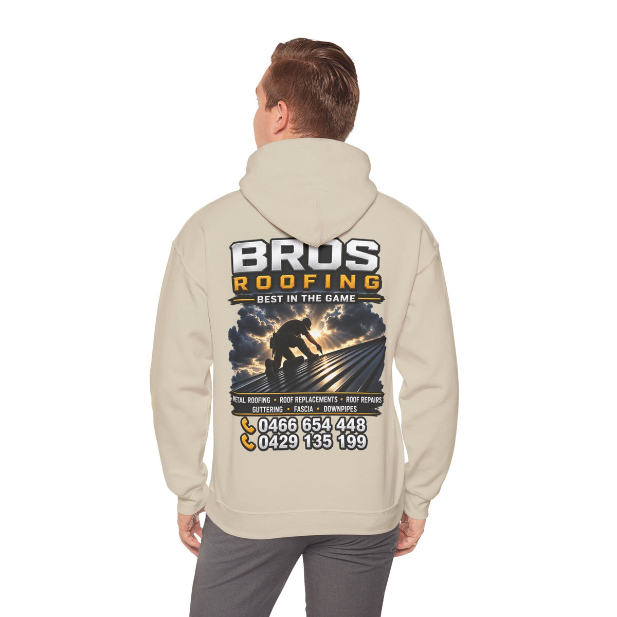 BROS Roofing Company Hoodie — Bros Roofing “Best in the Game” Workwear