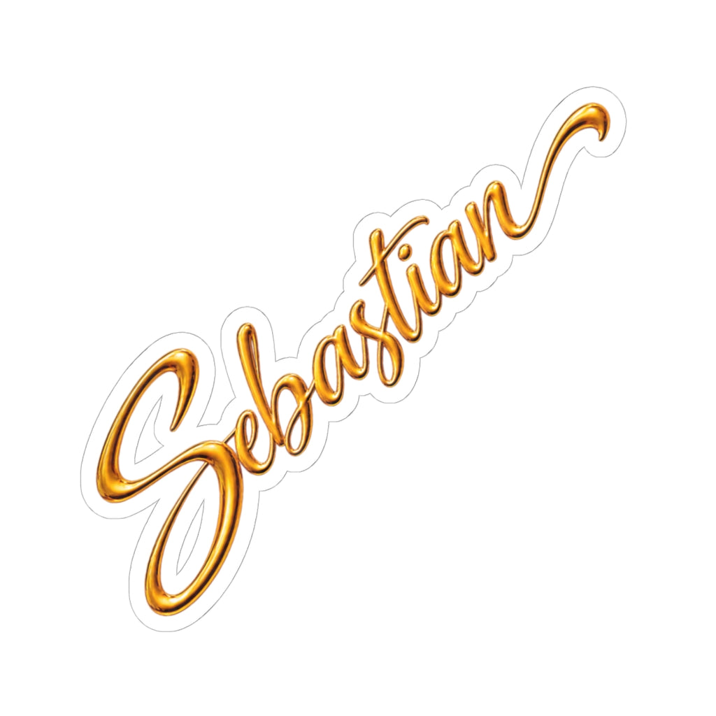 'Sebastian' Script Name Sticker — Custom Kiss-Cut Decal for Laptops, Planners & Gifts