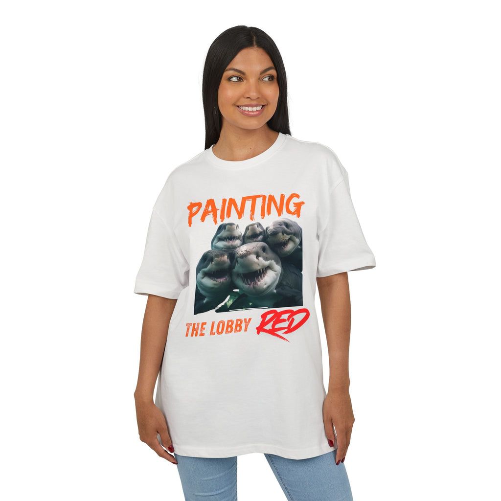 ‘Painting the lobby RED’- Oversized Tshirt