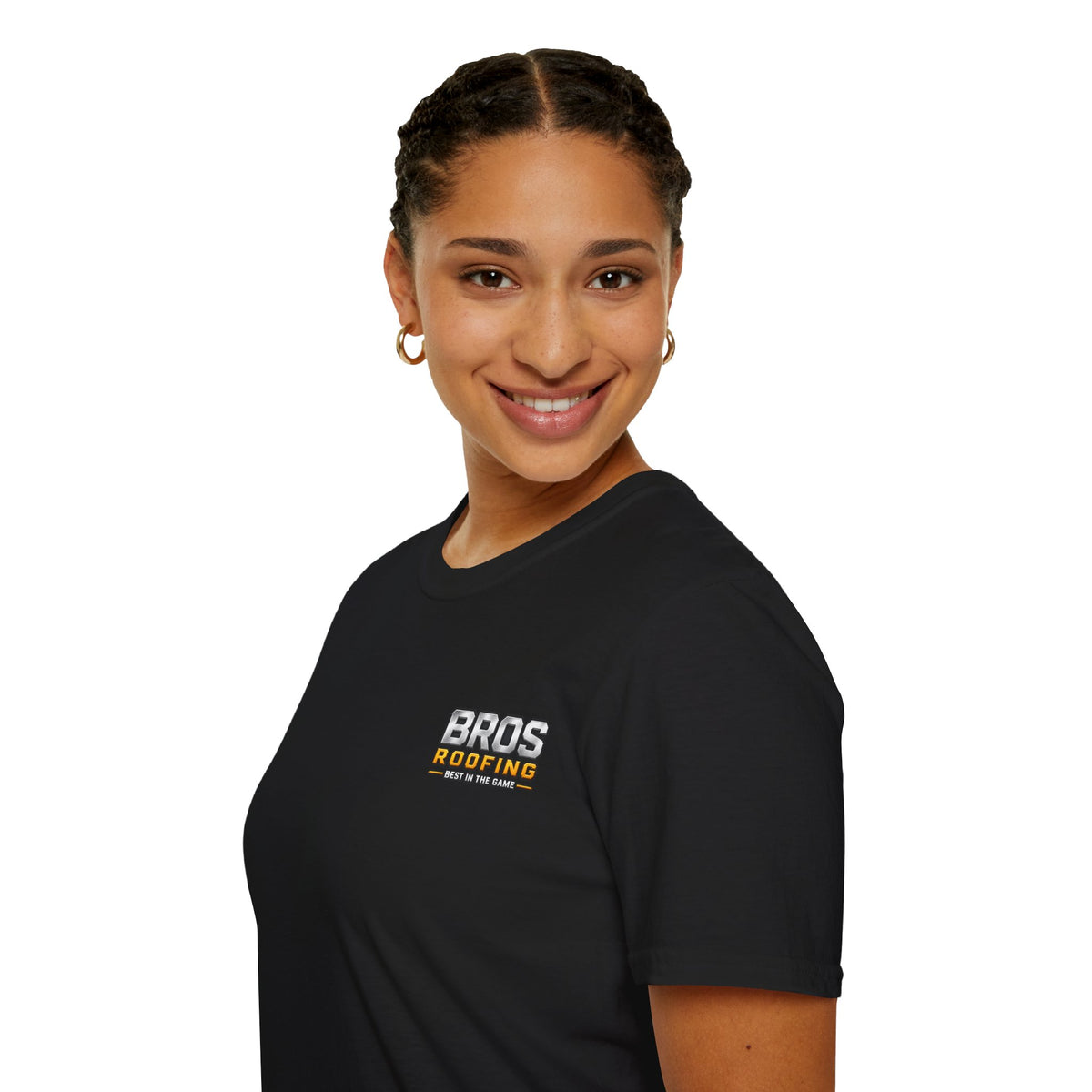 BROS Roofing T‑Shirt – “BROS ROOFING: Best in the Game” Crew Tee
