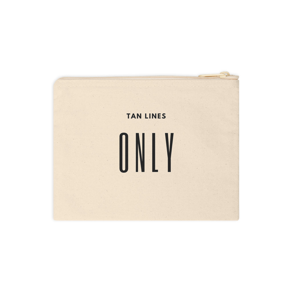 Tan Lines Only Canvas Zipper Pouch