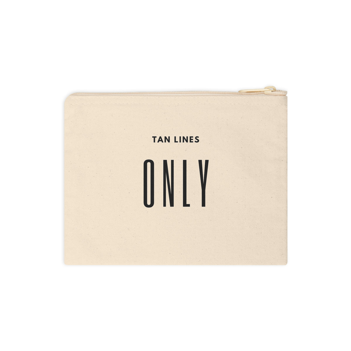 Tan Lines Only Canvas Zipper Pouch