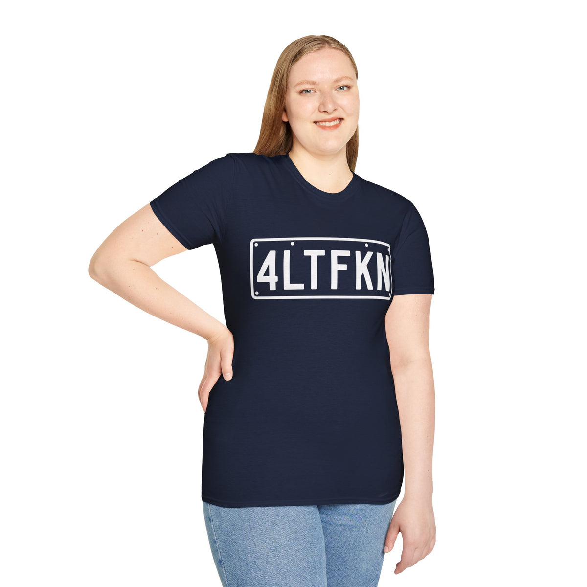 4LTFKN License Plate Tee — Graphic T‑Shirt