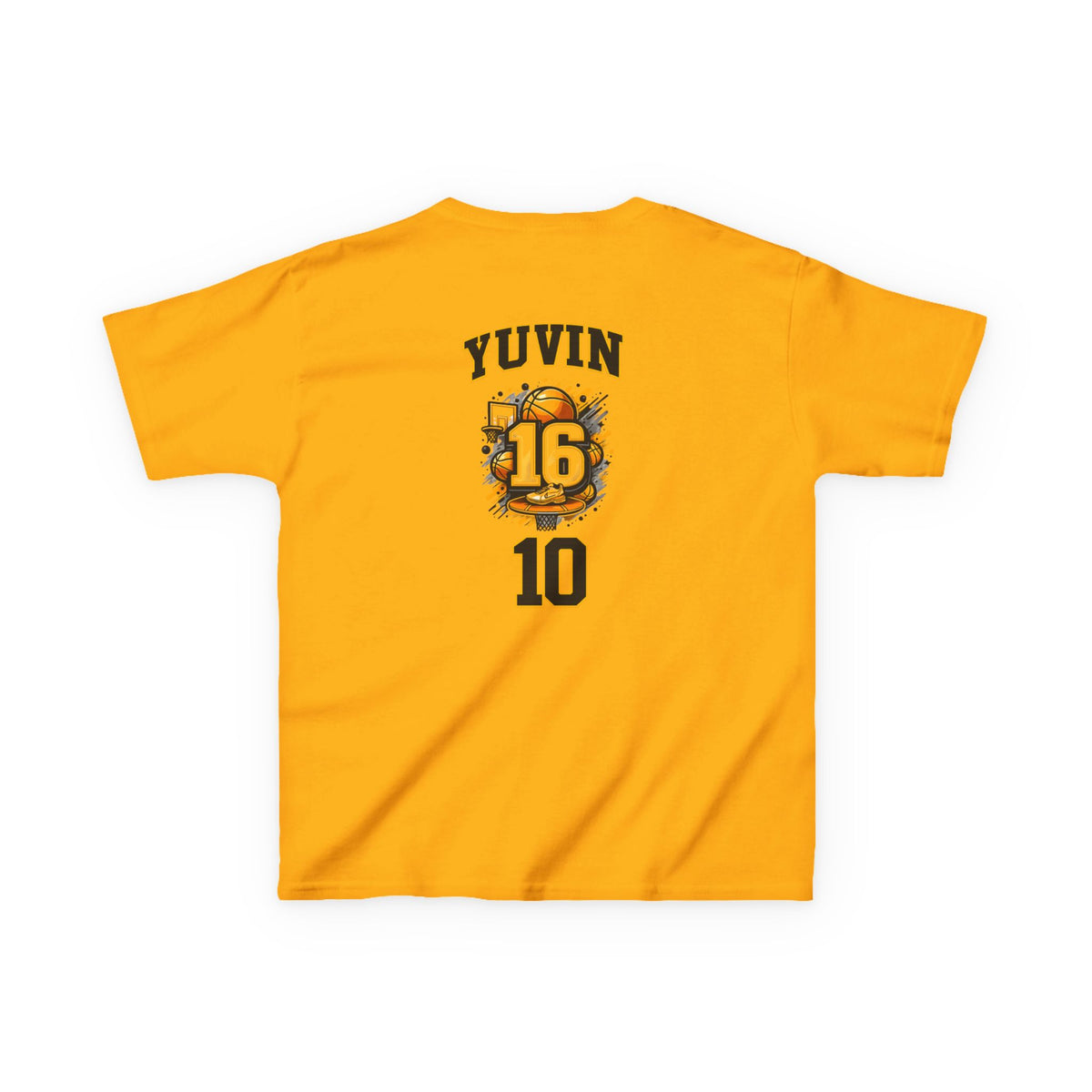 Kids Sports Jersey Tee — 'Steph Curry' Inspired Basketball Shirt with Custom Back Number