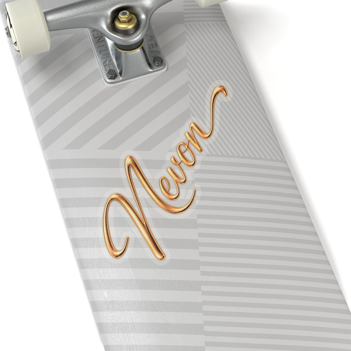 Nevon Script Kiss-Cut Sticker — Gold Handwritten Name Decal