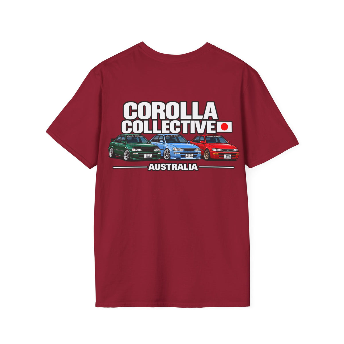 Corolla Collective T‑Shirt — Australia Skyline Graphic Tee (Classic Corolla Cars)