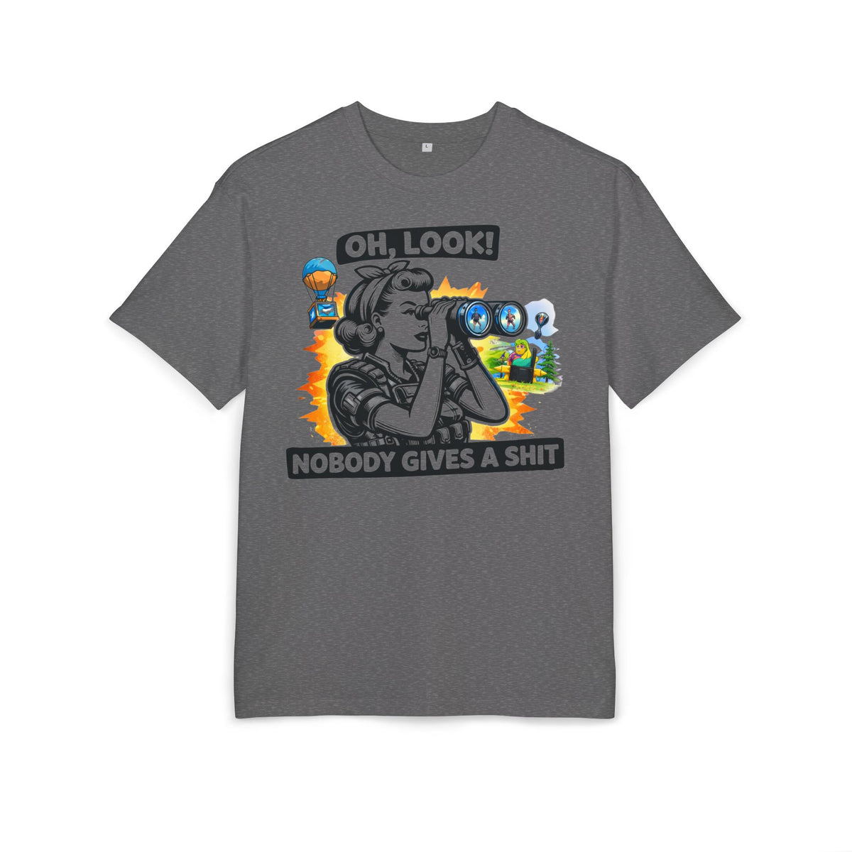 ‘Oh look nobody gives a shit’- Oversized Tshirt