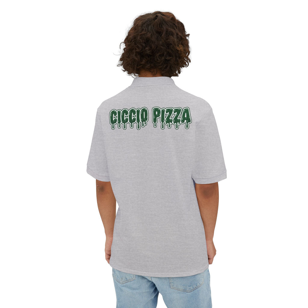 Ciccio Pizza 2 Drip Logo Polo — Men's Short-Sleeve Collared Shirt