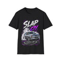 Slap City Drift Car T‑Shirt — RG Tyre & Wheels Promo Tee
