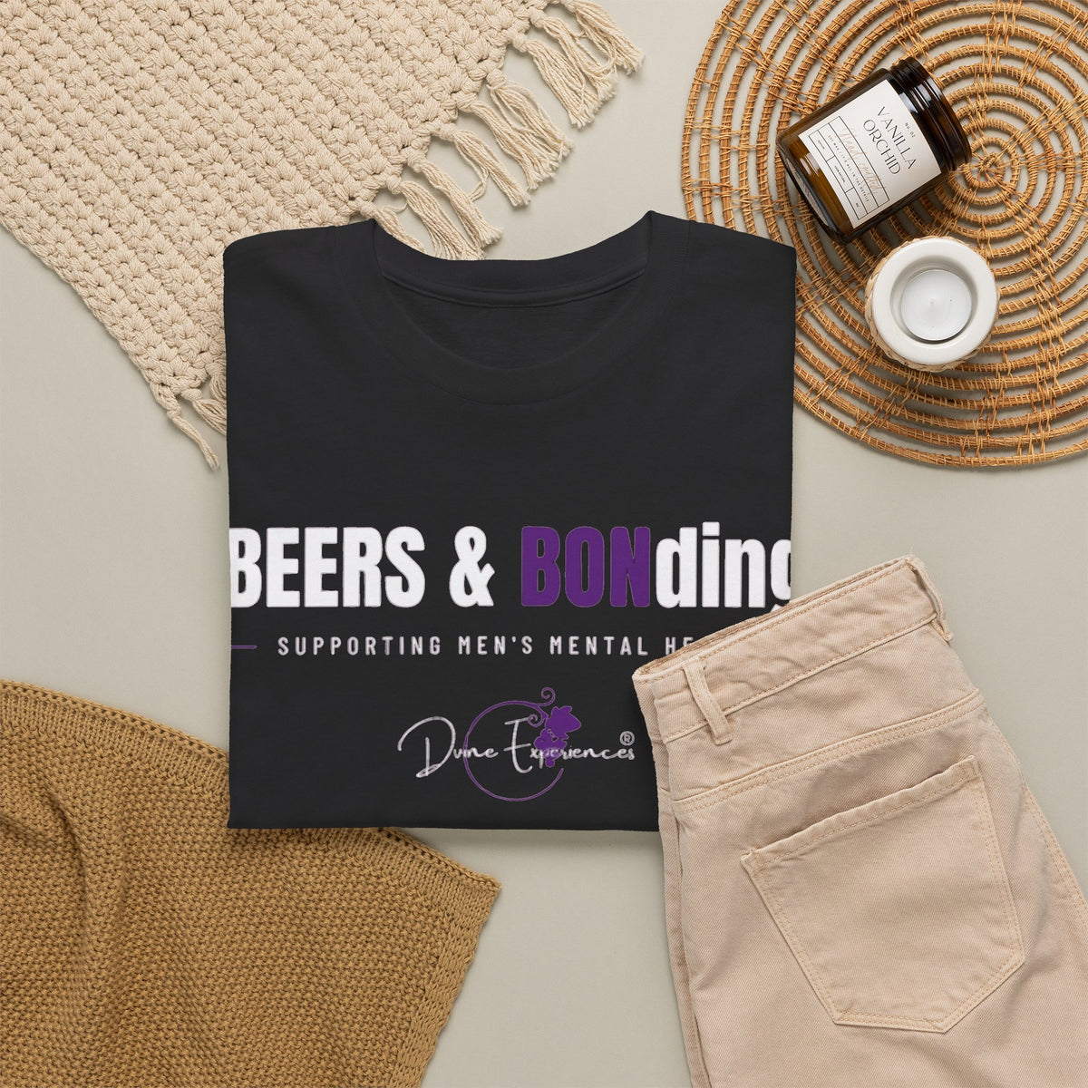 BEERS & BONDing Support Tee — DVINE Mental Health Fundraiser T-Shirt