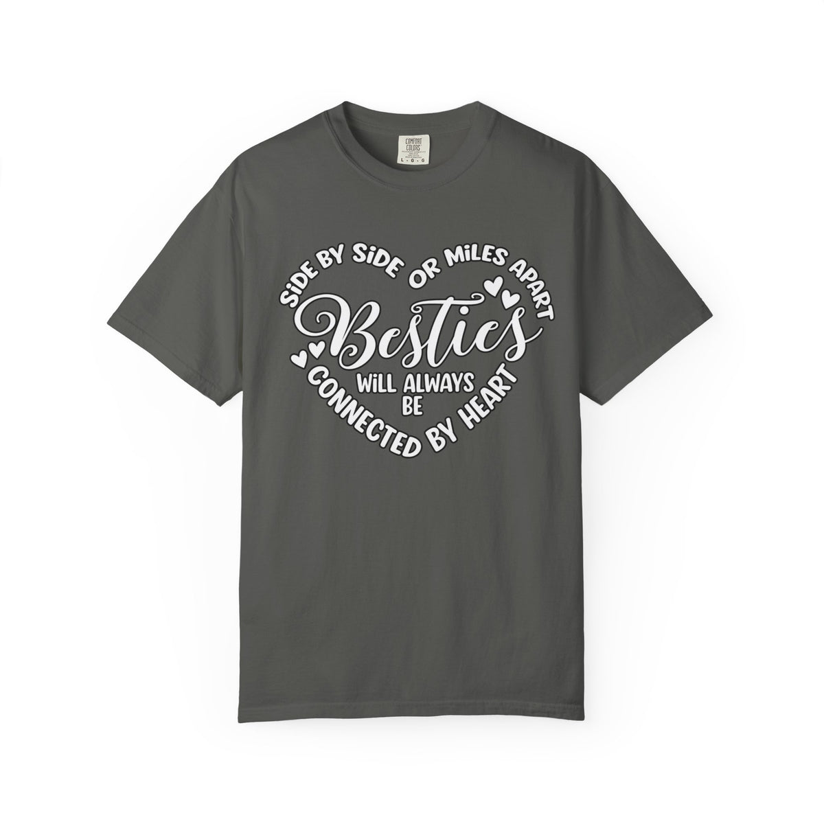 Besties Will Always Be Connected by Heart T-Shirt