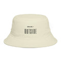 Bucket Hat - "Online < Outside" Minimalist Outdoor Statement Hat