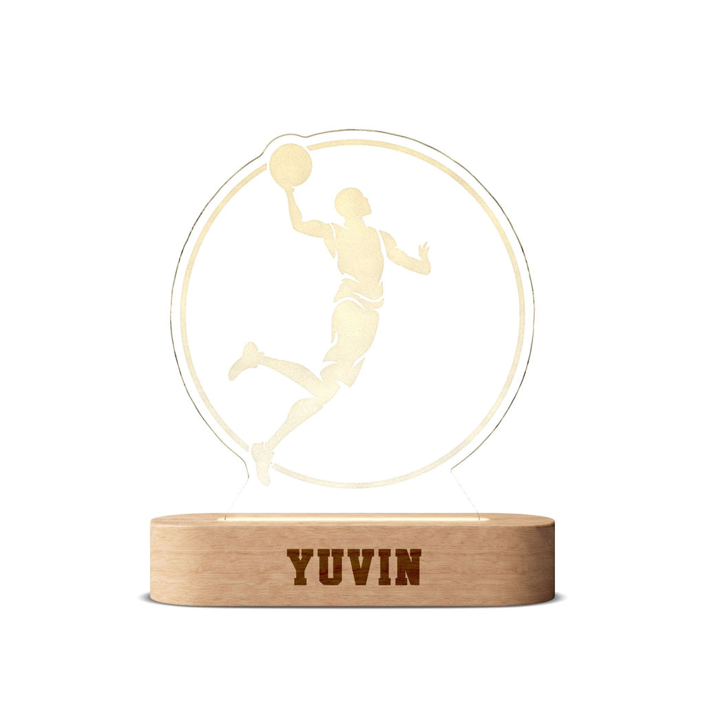 Basketball Engraved Custom Night Light