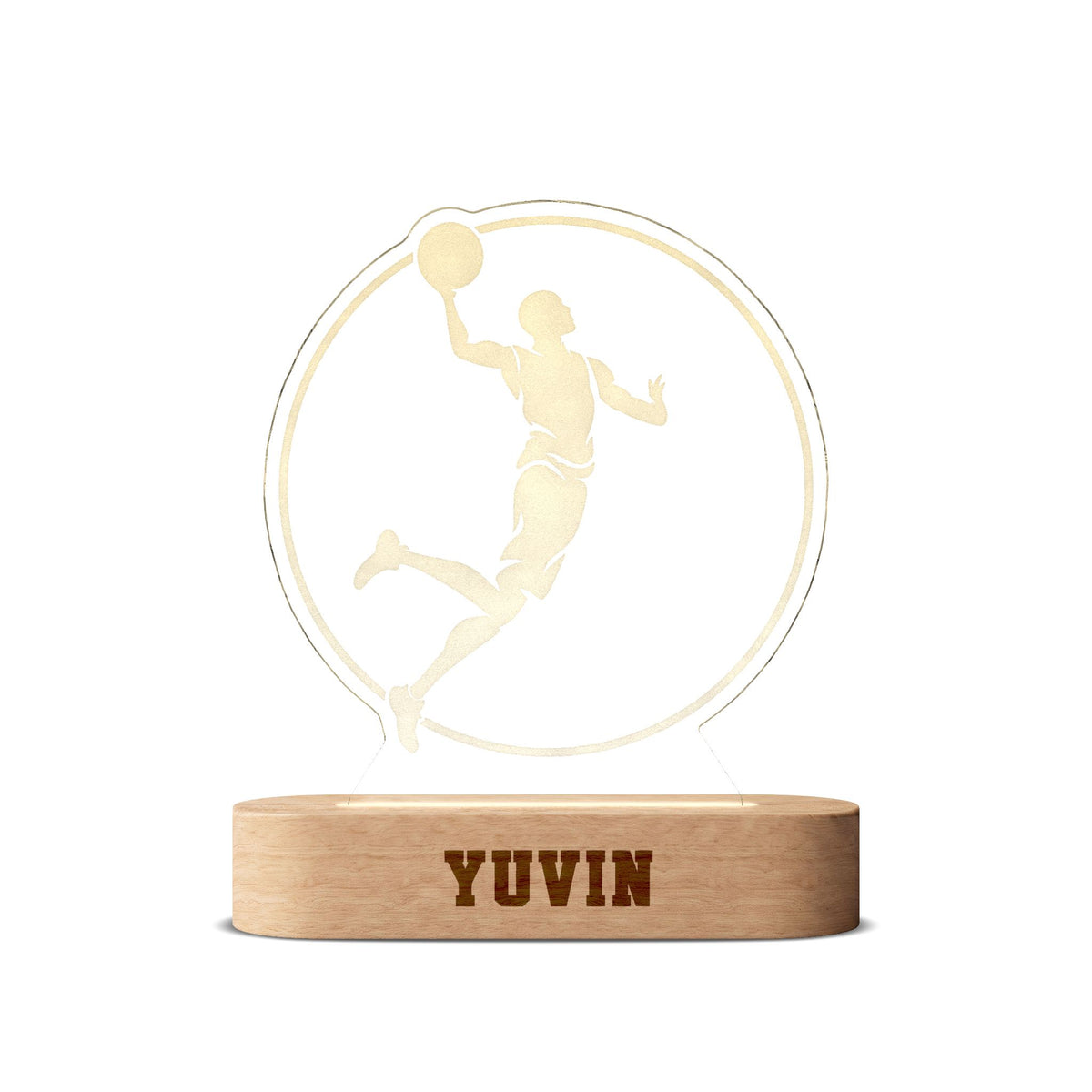 Basketball Engraved Custom Night Light