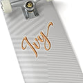 Ivy Gold Script Kiss-Cut Sticker — Shiny Handlettered Decal for Laptops, Skateboards & Gifts
